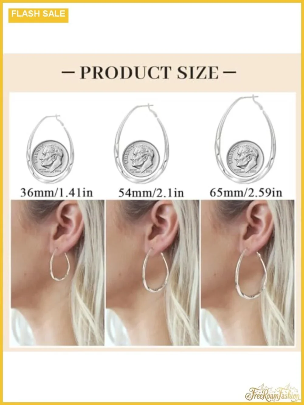 Oval 925 Sterling Silver Hoop Earrings Lightweight Women